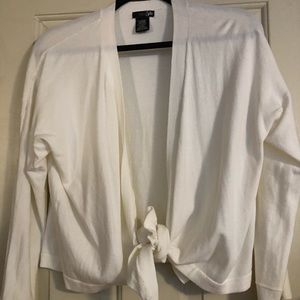 Tie front lightweight cardigan
